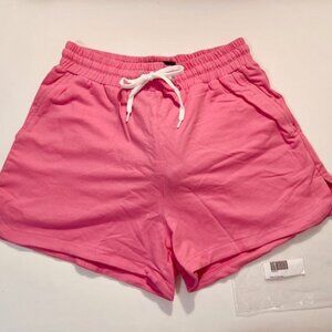 Go Softwear Size M Pacific French Terry Shorts with Side Pockets -Flamingo Pink